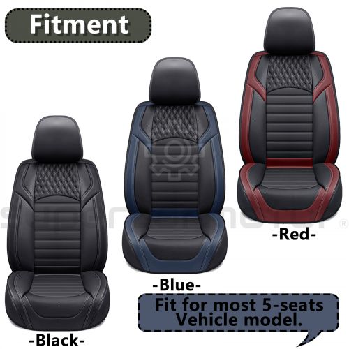 Full Set 5-seat Covers Leather Pad Front Rear Red Cushion For Mercedes-benz Car, US $75.99, image 2