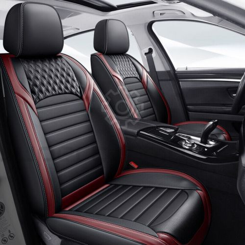 Full Set 5-seat Covers Leather Pad Front Rear Red Cushion For Mercedes-benz Car, US $75.99, image 12