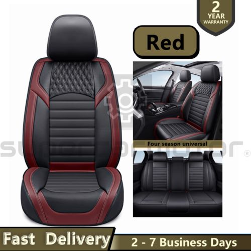 Full Set 5-seat Covers Leather Pad Front Rear Red Cushion For Mercedes-benz Car, US $75.99, image 13