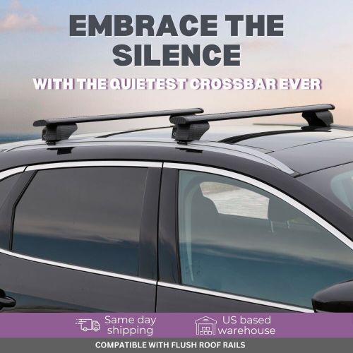 Erkul roof rack cross bars for bmw x4 g02 2019-2024 - black