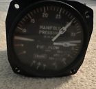 United instruments manifold pressure &amp; fuel flow gauge (3173)