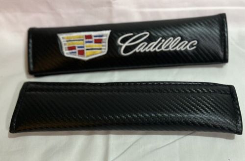 Carbon Fiber Look Embroidery SET of Seat Belt Cover Shoulder Pads for CADILLAC, US $12.95, image 8