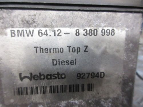 BMW X5 2003 3.0 D SPORT E53 5DR AUXILIARY WATER HEATER WEBASTO 8380998, US $, image 2