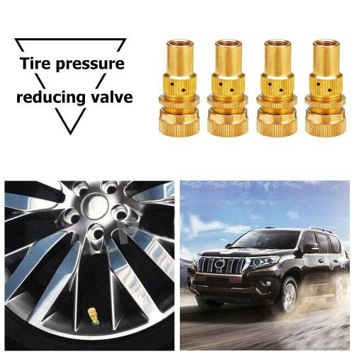 Brass Air Deflator 6-60 PSI Tire Valve Core Tool 4WD Automatic Tyre Deflators x4, AU $17.99, image 7