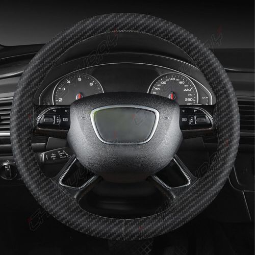 15" Steering Wheel Cover Carbon fiber pattern Genuine Leather for Toyota Prius, US $25.89, image 8