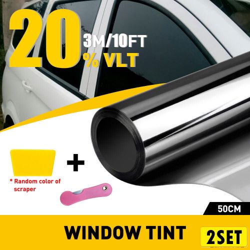3M Uncut Tint Window Roll Film 20% 20" x 10ft Feet Car Home Office Glass VLT x 2, US $21.58, image 12