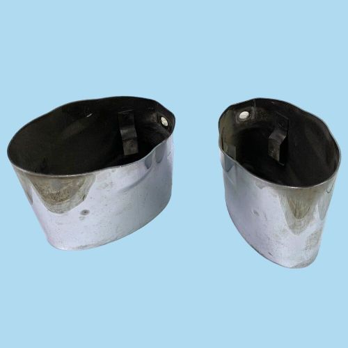 Chrome exhaust muffler tip set pair oem 05-08 mercedes r171 slk280 slk350