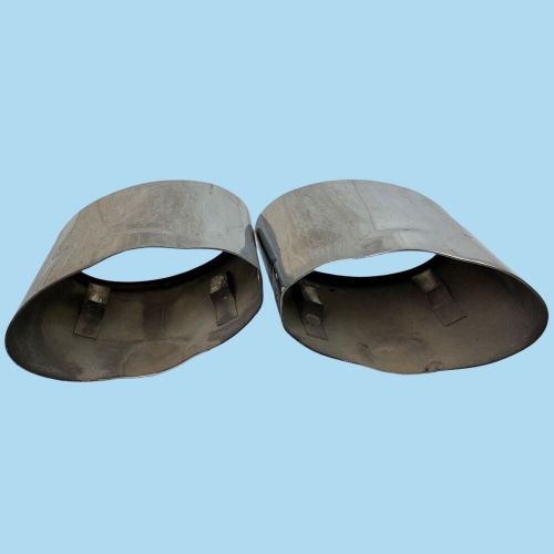 Chrome Exhaust Muffler Tip Set Pair OEM 05-08 Mercedes R171 SLK280 SLK350, US $79.00, image 2