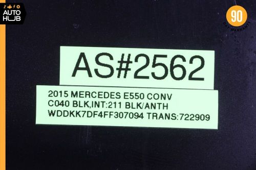 10-17 Mercedes W207 E550 C250 Back Panel Seat Cover Left Side Black OEM 30k, US $145.00, image 7