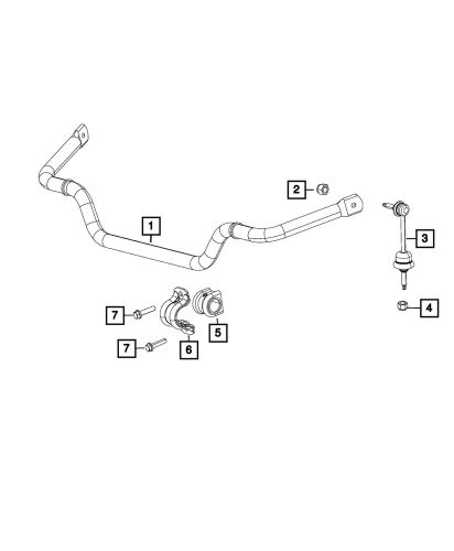 Genuine mopar front stabilizer bar 68361445ag