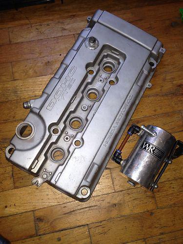 Racing dohc vtec valve cover oem honda jdm  + breather chamber b18c type r b16