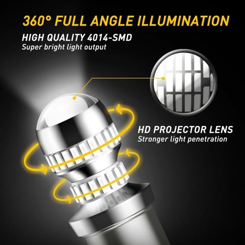 2X AUXITO LED Brake Stop Tail Light Bulbs Lamps Pure Red 1157 7528 2357 US EXV, US $15.99, image 7