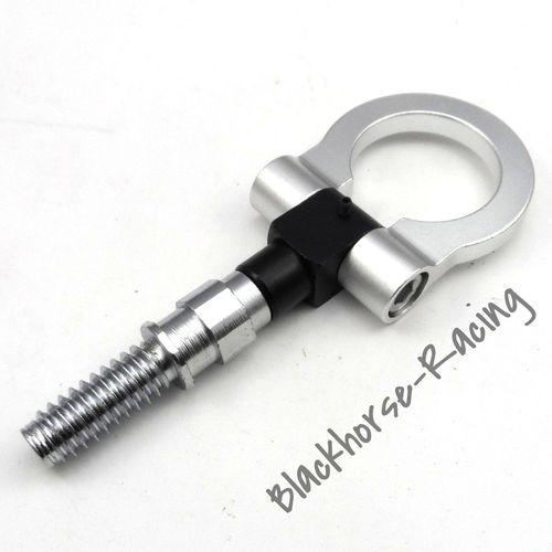 Silver bmw euro t2 tow hook performance e46 e81 e30 e36 e90 e91 e92 e93 3 series