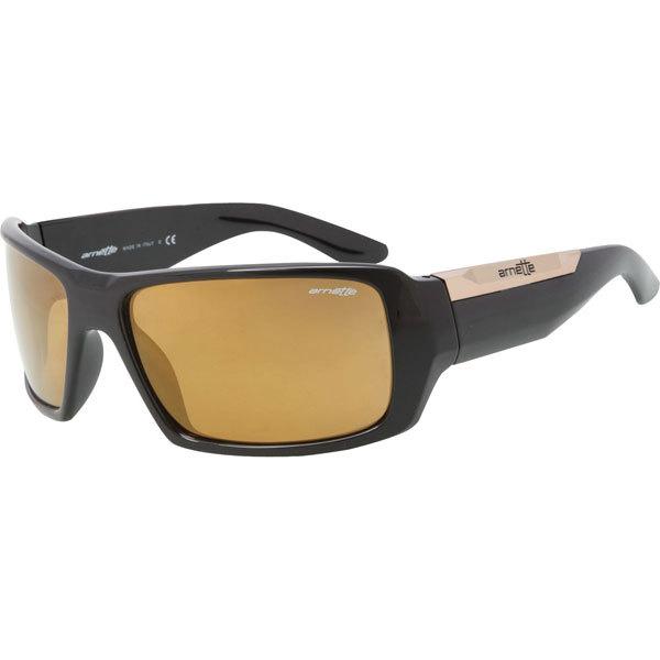 Gloss black/gold mirror arnette big deal sunglasses