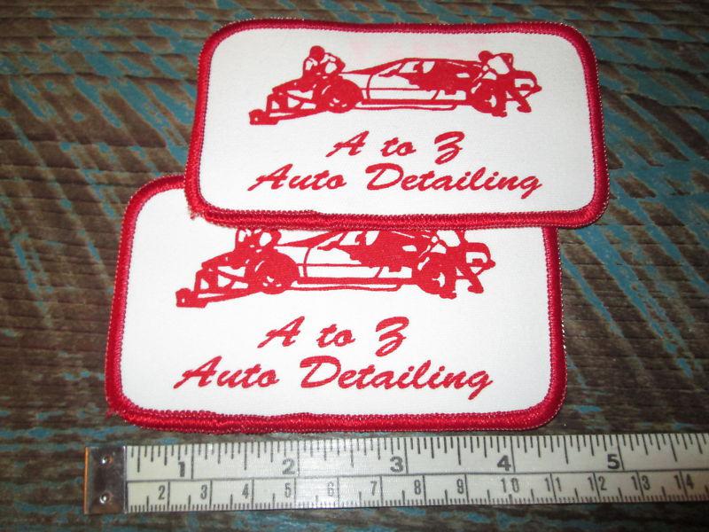 Two a to z auto detailing service station mechanic uniform patch dickies