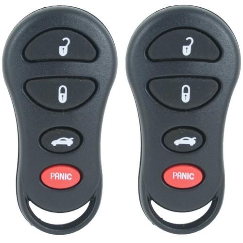 2 new chrysler dodge jeep keyless entry remote key fob transmitters gq43vt17t