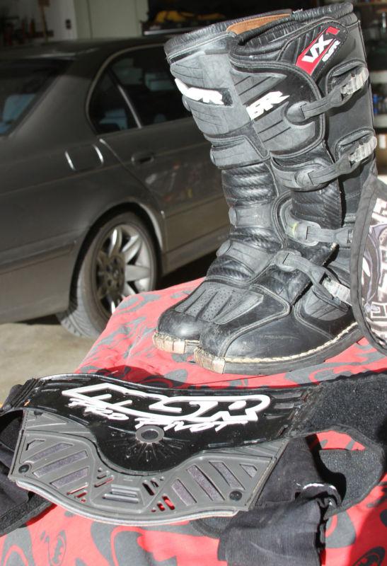 Msr racing motocross~dirt bike mx atv motorcycle boots-mens sz 9 with belt