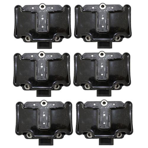 New 6 Piece Set Ignition Spark Plug Coil Volkswagen Beetle Golf Jetta 2.0L, US $168.54, image 2