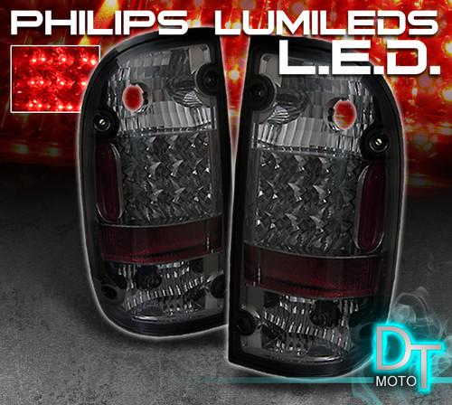 Smoked 95-00 tacoma pickup philips-led perform tail lights lamps left+right