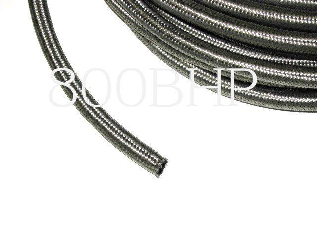 1M x AN10 Stainless Steel Braided Fuel Line Hose (Dash -10AN) 14mm 9/16