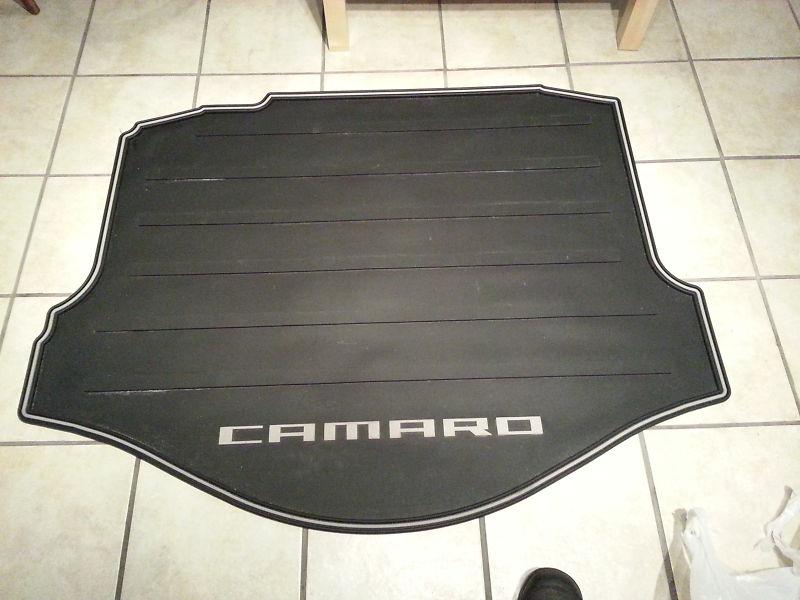 2010-2013 chevy camaro coupe rubber all weather cargo trunk mat gm 92222441 