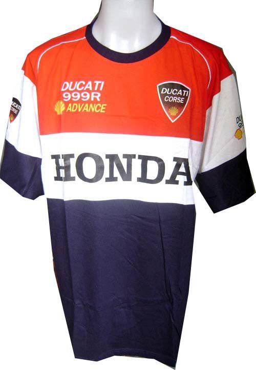New honda sport motorcycle sport racing team motor rac blue t-shirt mens sz xxl