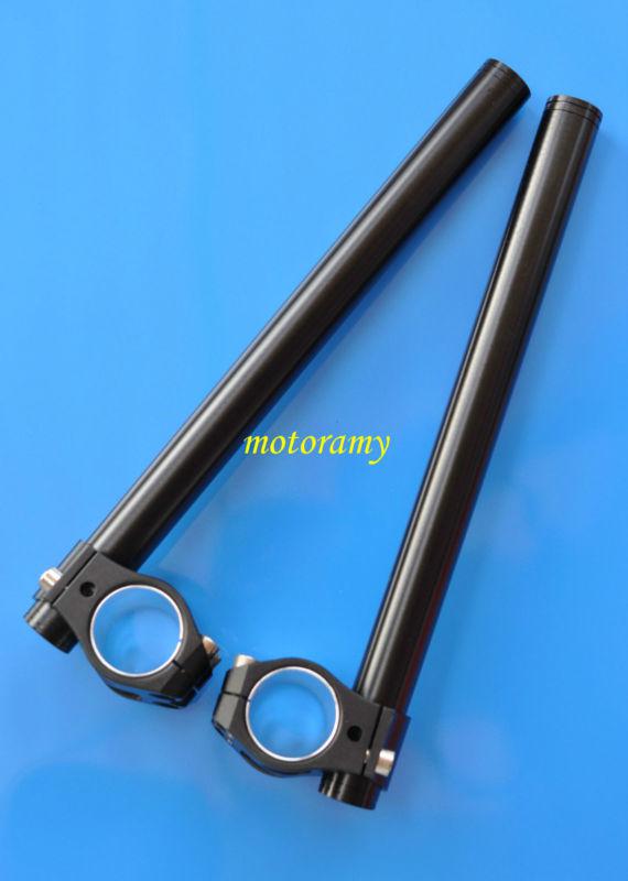 30mm fork clip on handle bars 1 pair color black
