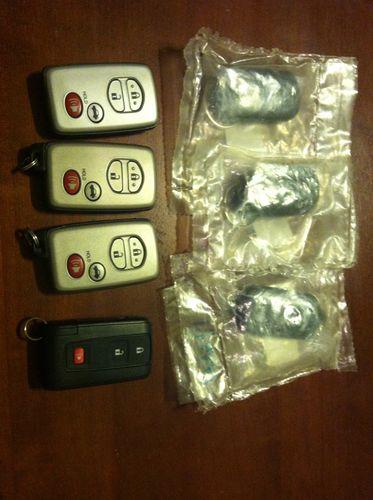 Lot of toyota keyless entry remotes camry prius corolla
