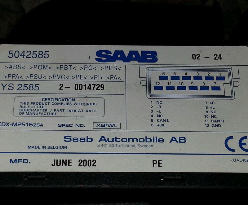 Saab 9-5 CD changer OEM, US $40.00, image 3