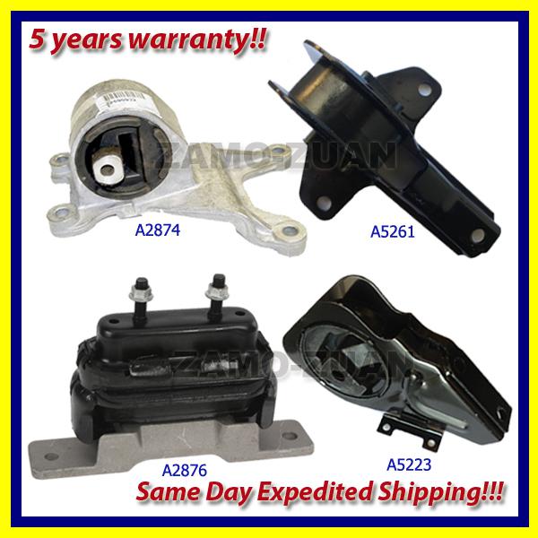 1997-2001 chevrolet malibu 2.4/ 3.1l engine motor & trans. mount set 4pcs