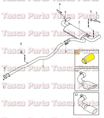 Brand new oem exhaust system end pipe 2010-2014 volvo s60 xc60 #31373942