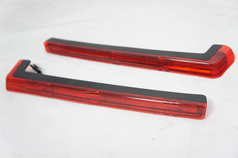 Red color tour pak pack lower led lights fits harley hd side panel  accent set
