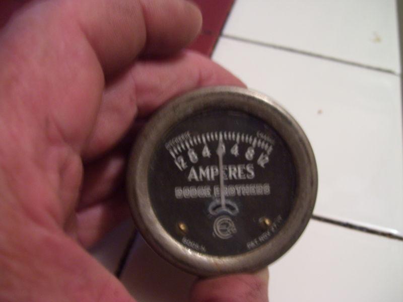 Vtg pat 1917 dodge brothers emco 6005-n amp gauge amperes dash panel instrument