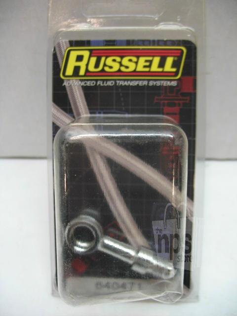 Russell 640471 brake adapter fitting -3an to 3/8in banjo new