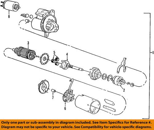 Ford oem yf1z-11002-aarm starter/starter motor