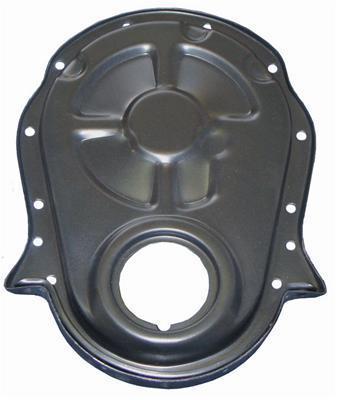 Milodon timing cover 1-piece steel black chevy big block each 65604