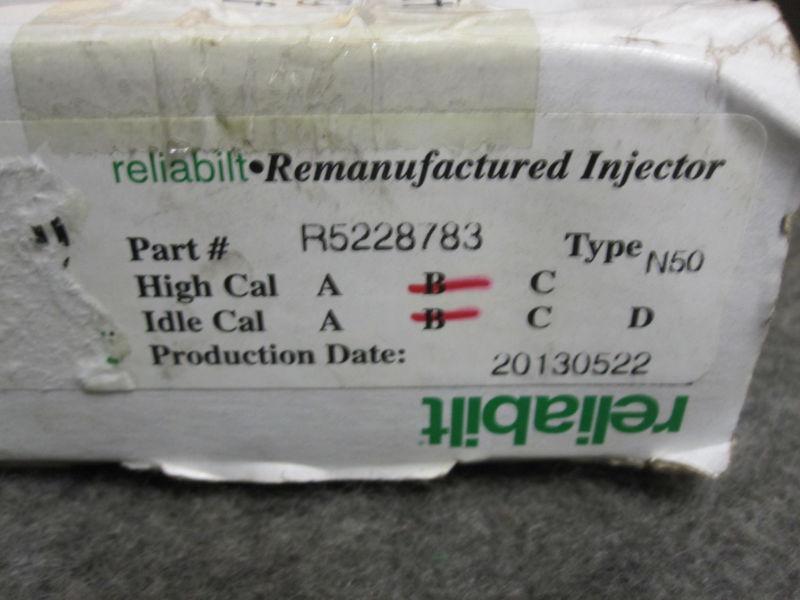 Purchase RELIABILT DETROIT DIESEL N50 FUEL INJECTOR R5228783 in North