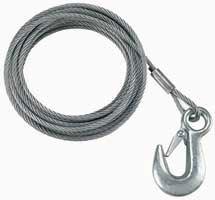 Fulton performance winch cable w/hook, 5600lb wc7500100