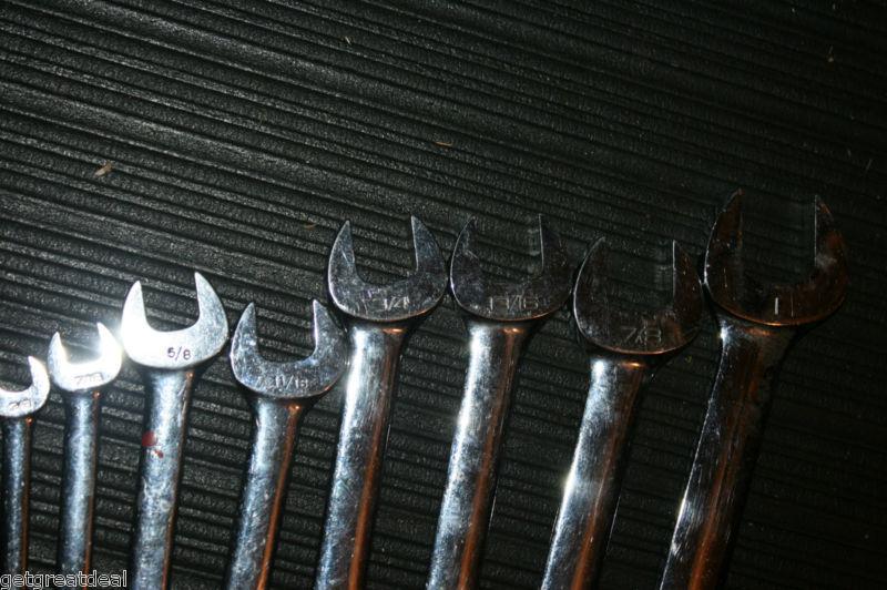 SNAP-ON TOOLS COMBINATION STANDARD LENGTH 12-POINT WRENCH SET 8pc, US $220.00, image 3
