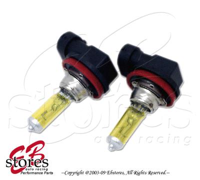 12v 100w h9 hyper yellow 3000k xenon gas hid high beam light bulb 2pcs (1pair)