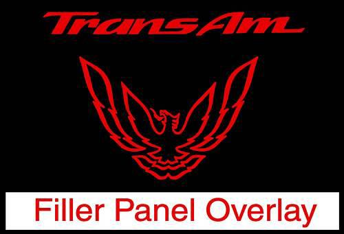 Pontiac 98-02 trans am taillight filler overlay red