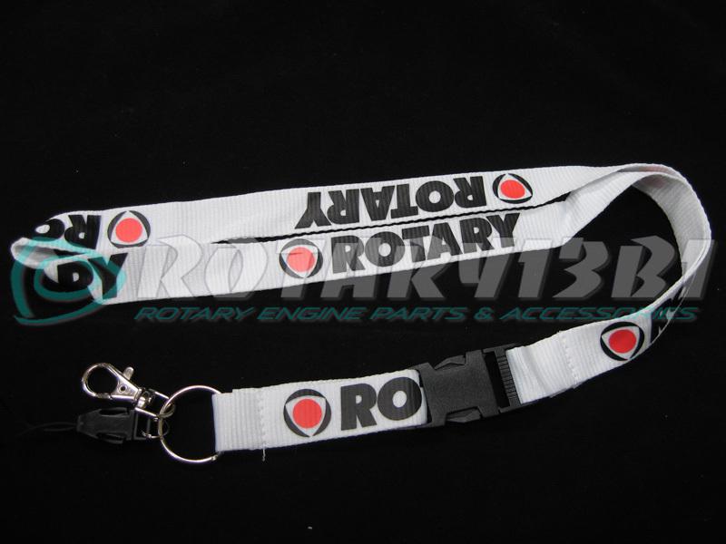 Rotary lanyard - white / black rx7 rx8 rotary power 12a 13b 20b turbo fb fc fd