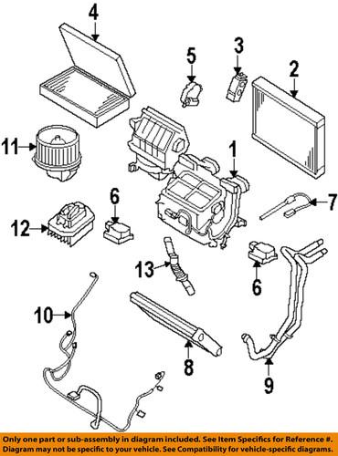 Land rover oem jgc500050 hvac blower motor/blower motor
