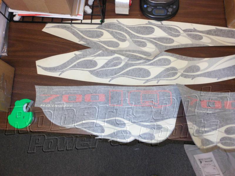 Hood decal kit 700 iq polaris snowmobile 7174652 7174647 new oem 