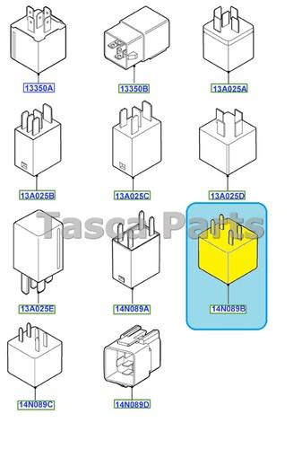 Brand new oem multi function relay 4 blade mini grey ford #3f2z-14n089-ca