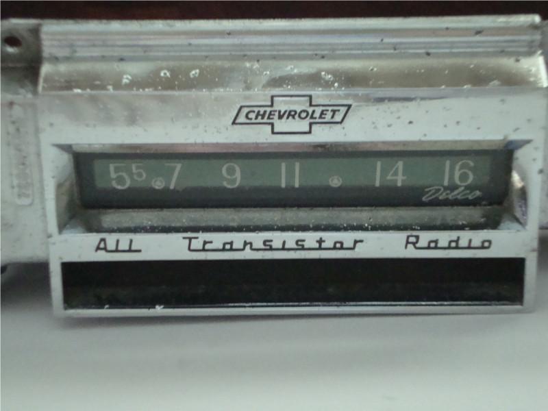 1961-1962 chevrolet am radio face plate , impala ,bel air & biscayne