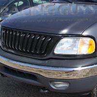 1999-2003 ford f150 v8 pickup truck 1pc black style front upper bumper grille