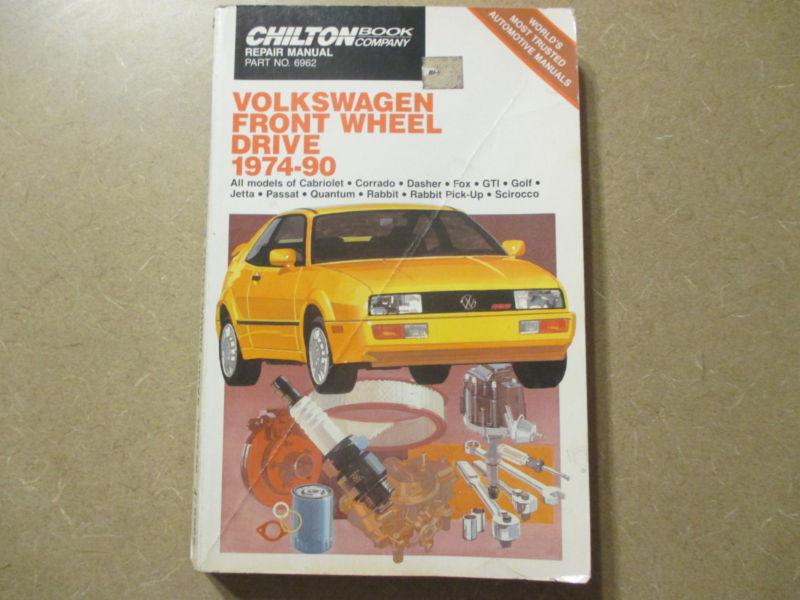 Chilton volkswagen fabbit jetta passat golf cabriolet service manual 1974-1990