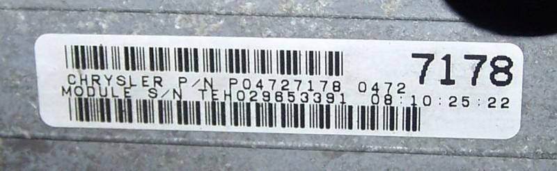 96 town country caravan voyager 3.8 ecu ecm computer 4727178