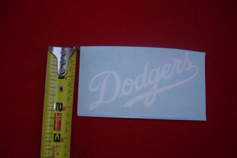 DODGERS Vinyl Decal Sticker ( WHITE ) 2 PIECE, US $4.75, image 3